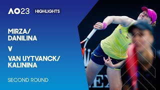 Mirza/Danilina v Van Uytvanck/Kalinina Highlights | Australian Open 2023 Second Round