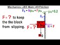 JEE Main Physics Mechanics #9 Friction on Vertical Wall