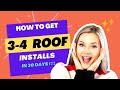 How to get roofing leads for free! - Get 3-4 Roof installation jobs in 30 days -  @F16Mediaofficial