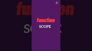 function scope in JavaScript | scope in JavaScript part 1 | JavaScript Tutorial in 1 minutes #20