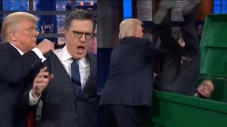 Colbert thrown in the bin in AI video as program finally comes to an end