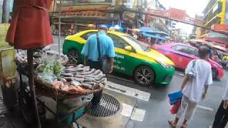 Bangkok Chinatown Narrow Lanes Near MRT New Station 中華街チャイナタウンのMRT新駅付近散策