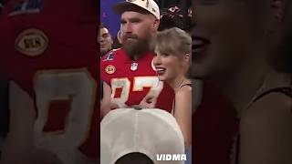 Taylor Swift & Travis kelce embrace after chiefs win super bowl 2024#shorts#superbowl@TaylorSwift