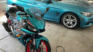 2021 Yamaha R3 Electric Teal Motorcycle - First Impressions \u0026 More! | Flow187