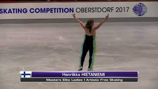 Henriikka Hietaniemi Masters Elite Ladies I  Artistic Oberstdorf 2017