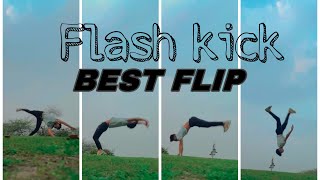 flash kick with raund off //#backflipvarations #arbazflipper/#short