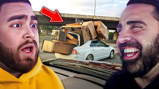 LosPollosTV And Dad React To Best Of New Jersey Drivers! (Road Rage, Accidents and Convenient Cops)