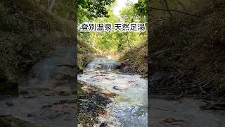 大湯沼川　天然足湯　#登別温泉