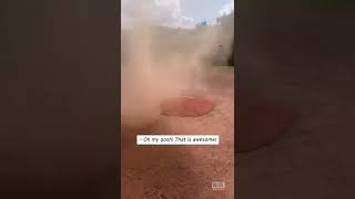 Dust Devil Interrupts Kids’ Baseball Practice #Shorts