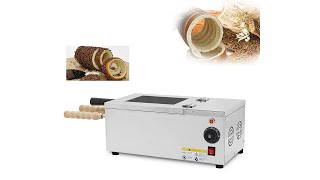 Kurtos Kalacs Waffle Cone Baker  Machine  Ice Cream Cone Baking Oven Mini Chimney Cake Roller