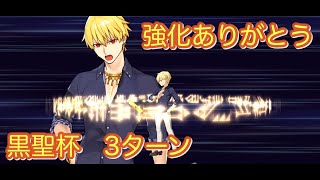 【FGO】キャスギル強化記念　黒聖杯3ターン　バサカ以外ならいけるかも