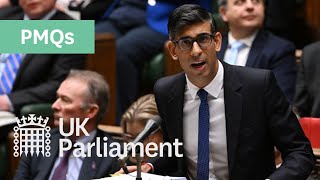 Prime Minister's Questions (PMQs) - 1 February 2023