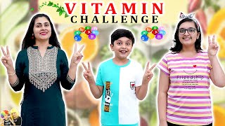 VITAMIN CHALLENGE | Healthy Eating Challenge | Vitamin ABCD | Aayu and Pihu Show