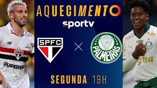 SÃO PAULO X PALMEIRAS | AQUECIMENTO AO VIVO E COM IMAGENS | BRASILEIRÃO 2024 | #live | sportv