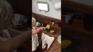 Ryker is our Mango man 🇩🇴#kids #sailingadventures #sailingfamily #mango