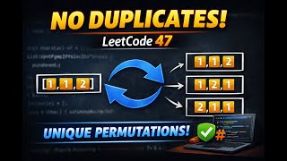 LeetCode 47 Explained 🔁 | Unique Permutations Using In-Place Backtracking (Java)