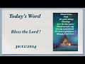 ఈ రోజు వాక్యము 30 december 2024 bless the lord o my soul నా ప్రాణమా ప్రభువును స్తుతించు