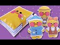 Boneka kertas lalafanfan - Buku Squishy  (Gratis Template)