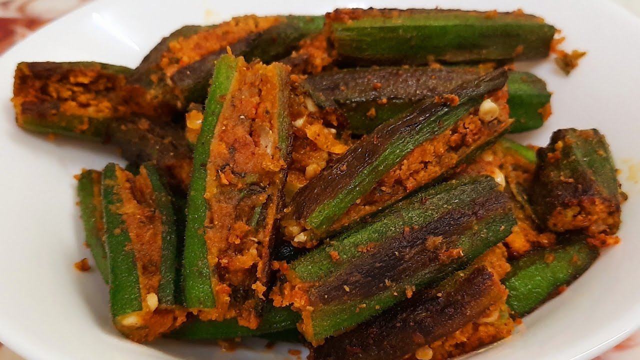 Stuffed Bhindi Recipe Delicious Stuffed Okra Bharva Bhindi Quick And ...