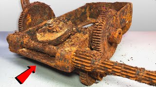Rusty Antique Motor Winding Machine Restoration Video