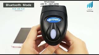 NETUM Barcode Scanner Bluetooth Wireless 2.4G USB 2D QR Code Reader Scan Warehouse Tag PC POS Phone