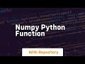 numpy python function