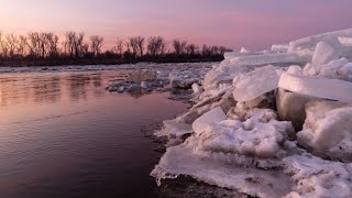 Ice jams can cause flooding along rivers