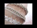 silver bracelets chainmail