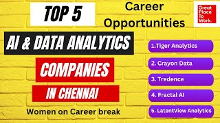 AI & Data Analytics Companies | LatentView Analytics | Tiger Analytics | Opportunities