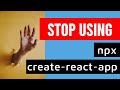 Create a React App Without Using npx create react app command