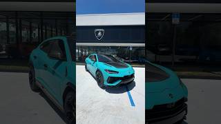 Introducing the Urus Performante in Blu Glauco! What do you think? #LamboPalmBeach