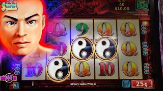 Fists of Fire Slot - BONUS!!! - 25c #Konami Slot Machine- Jackpot Streams Edition