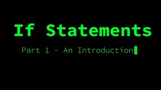 Java - Big Idea 1: If Statements Part 1 (8 of 9)