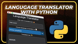 Code a language translator using python and customtkinter #python #TechEmmy #customtkinter