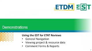 FDOT ETAT tools Upgrade to the EST   Introduction 4 14 2021