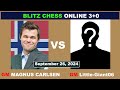 Magnus Carlsen vs GM Little-Giant06  | Blitz Chess 3+0 | September 26, 2024