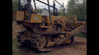 Case 310 dozer grading dirt