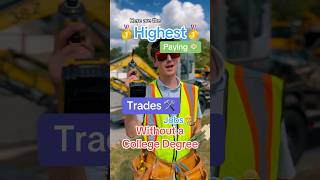 Highest Paying Trades Jobs! 💵🛠️👷‍♂️#jobs #trades #electrician