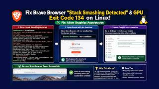Fix Brave Browser "Stack Smashing Detected" & GPU Exit Code 134 on Linux!