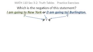 Logic: Finding the negation of a statement