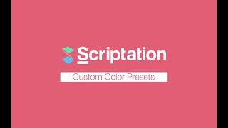 Actor Highlight + Custom Color Presets | Scriptation Tutorial