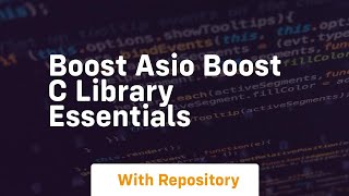 boost asio boost c library essentials