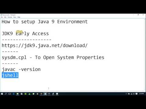 How to setup Java 9 Environment in Windows How to setup Java 9 Environment in Windows