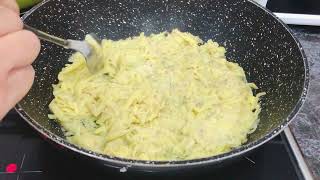 4 potatoes and 2 eggs! Recipe for healthy and cheap food. Delicious, simple and uncomplicated