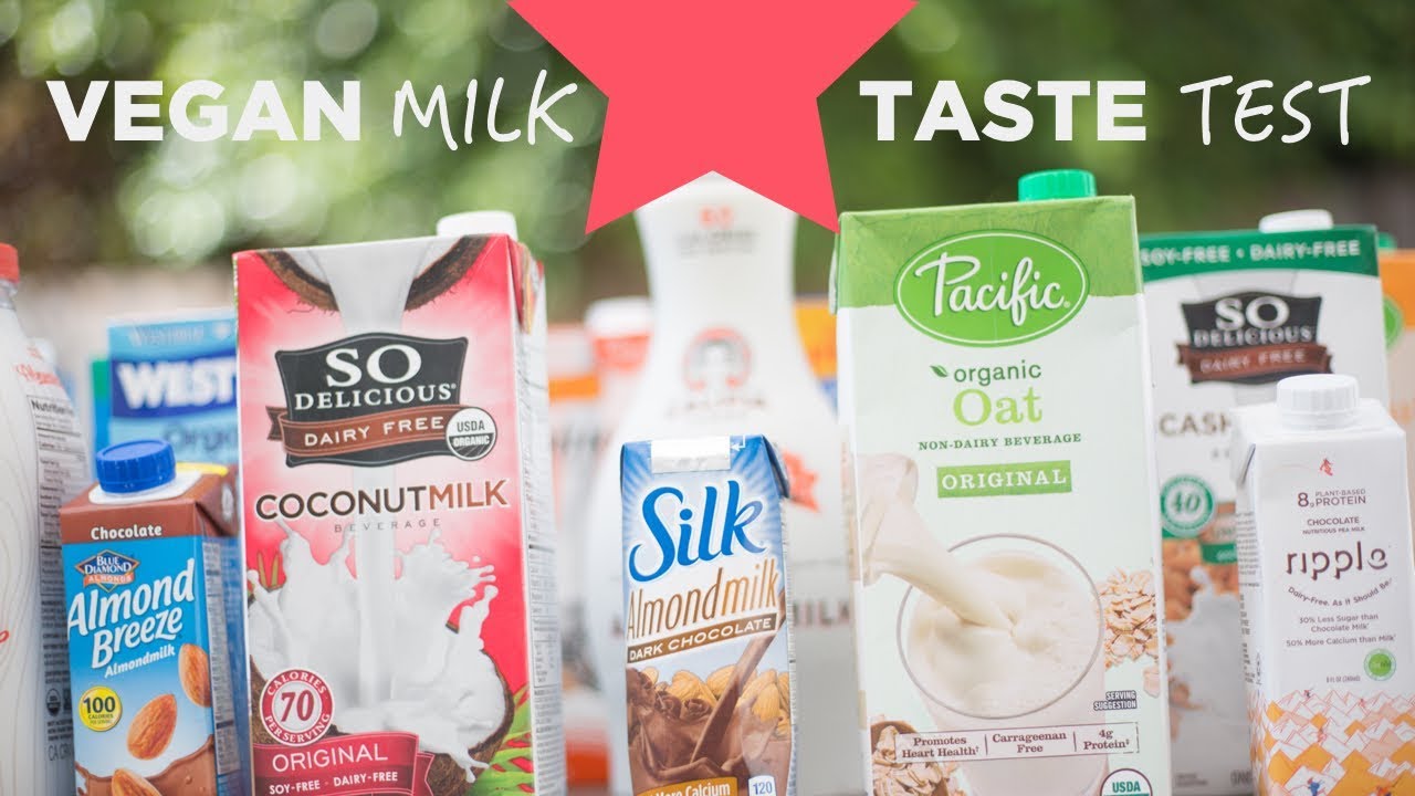 EPIC Vegan Milk Taste Test 🌱 Soy, Almond, Cashew, Rice, Hemp And Beyond ...