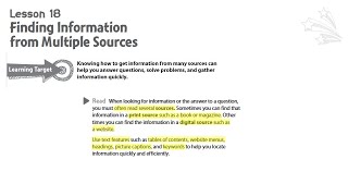 Finding Information From Multiple Sources