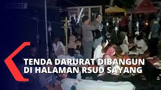 Tenda Darurat Dibangun di Halaman RSUD Sayang untuk Rawat Korban Gempa Cianjur