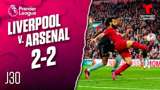 Highlights & Goals | Liverpool v. Arsenal 2-2 | Premier League | Telemundo Deportes
