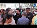 ntr emotional at nandamuri taraka ratna last rites tfpc