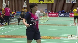 山口茜 vs 佐藤冴香 全日本実業団2016 準決勝 S1